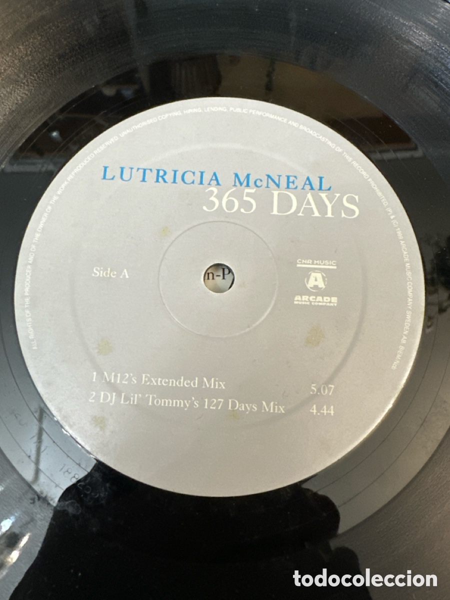 Discos de vinilo: LUTRICIA MCNEAL / 365 DAYS - Foto 3