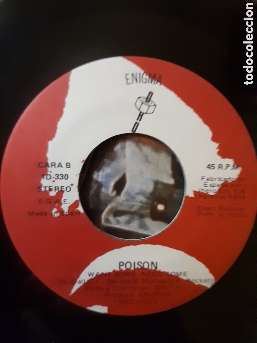 Discos de vinilo: Poison - I want action - single - Foto 8