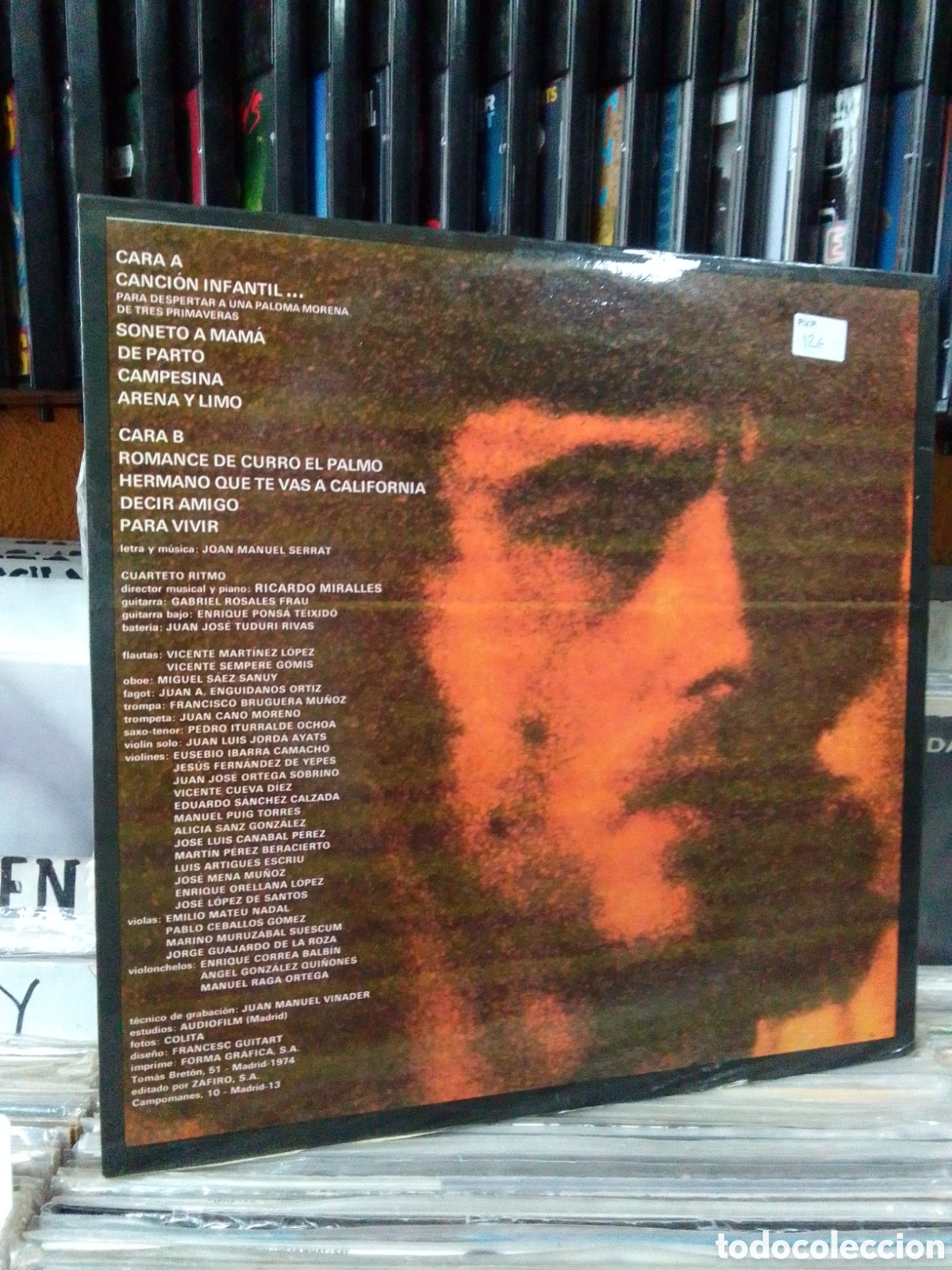 Discos de vinilo: Joan Manuel Serrat canci&oacute;n infantil - Foto 2