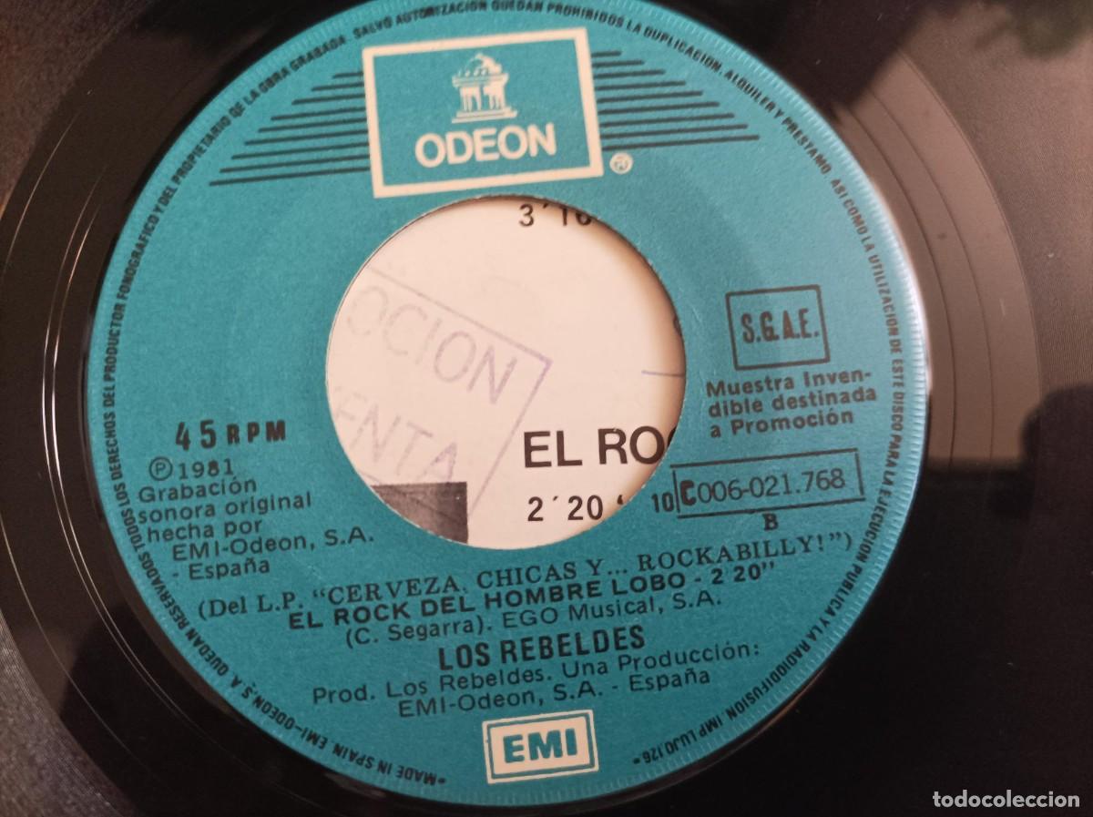 Discos de vinilo: Los rebeldes single promocional - Foto 3