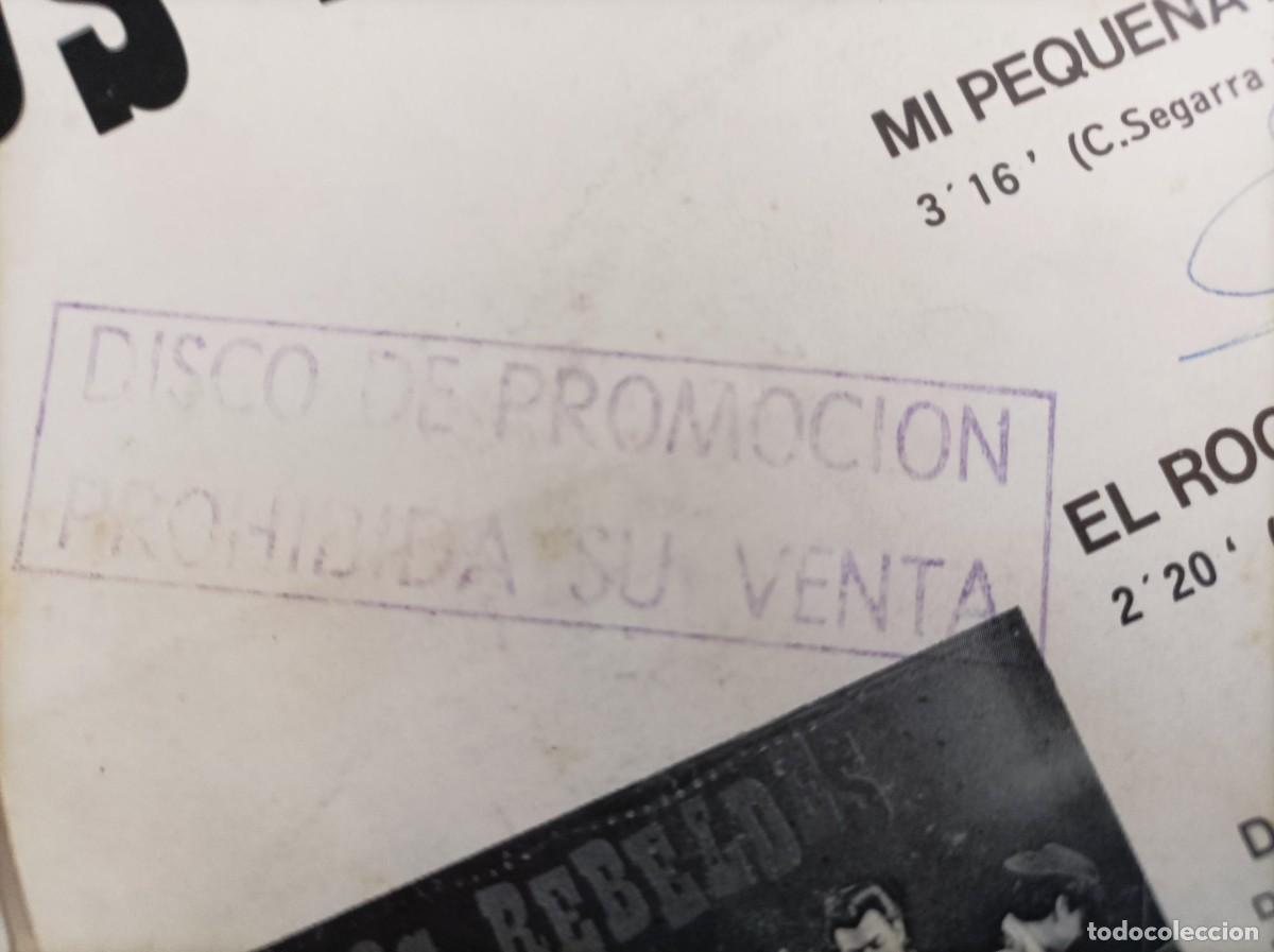 Discos de vinilo: Los rebeldes single promocional - Foto 4