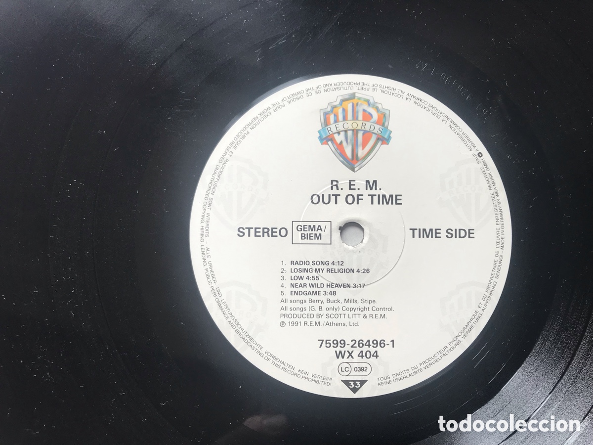Discos de vinilo: Out of time. R.E. M. - Foto 5