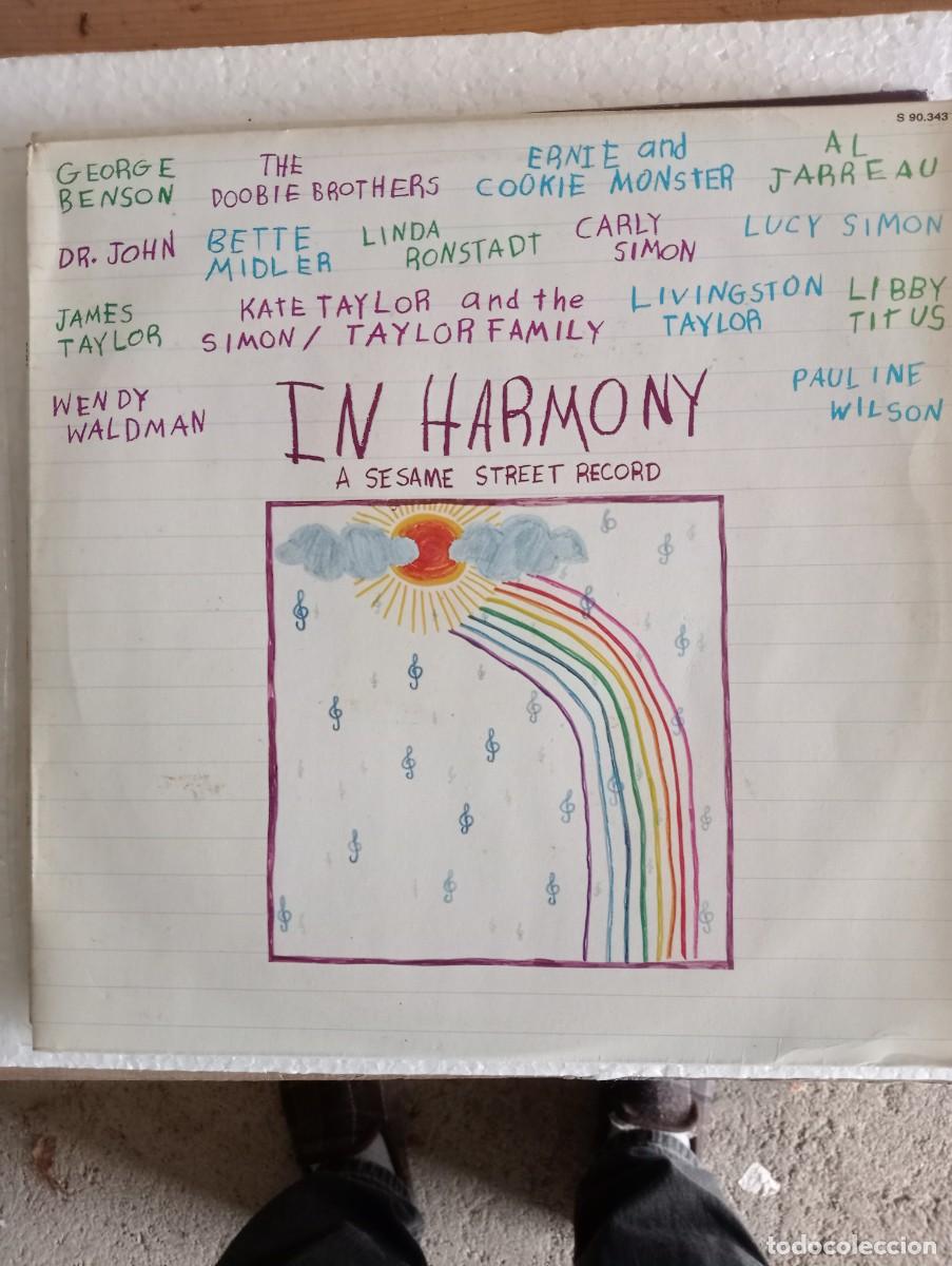 Discos de vinilo: Various - In Harmony - A Sesame Street Record (LP, Comp) 1981 insert - Foto 1