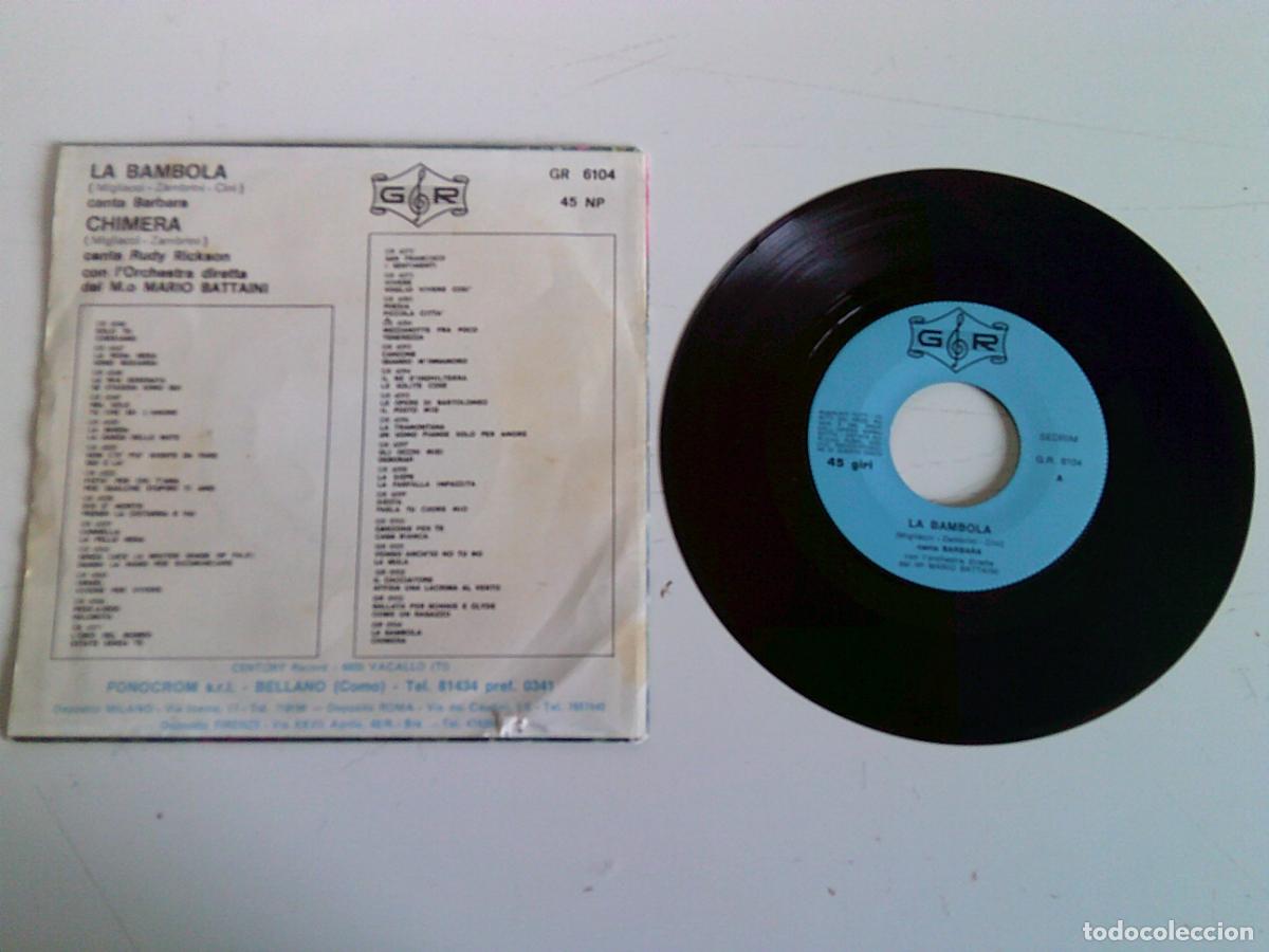 Discos de vinilo: Single La bambola Chimera - Foto 2
