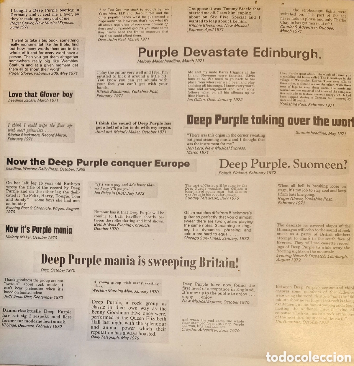 Discos de vinilo: DEEP PURPLE WHO DO WE THINK WE ARE LP - Foto 3