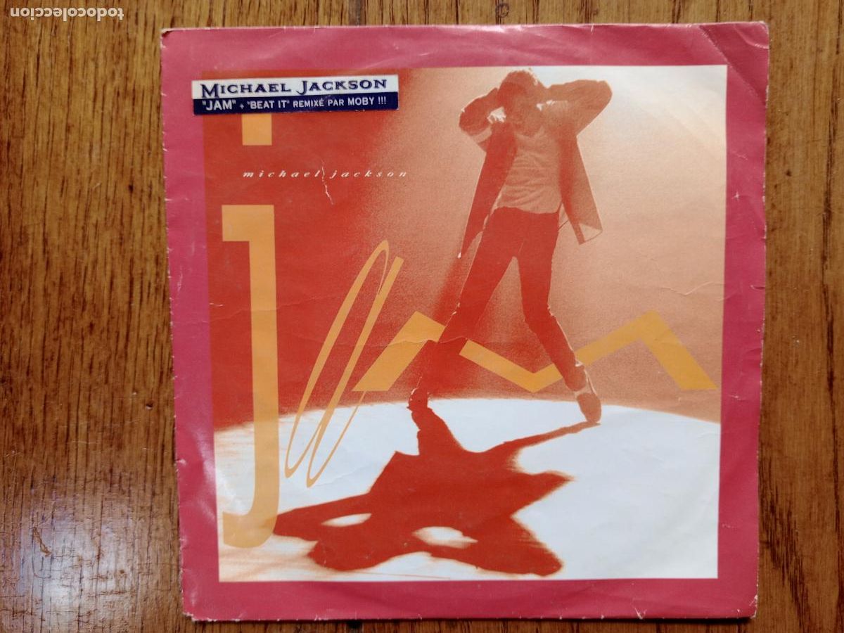Discos de vinilo: Michael Jackson - jam + beat It - Foto 1