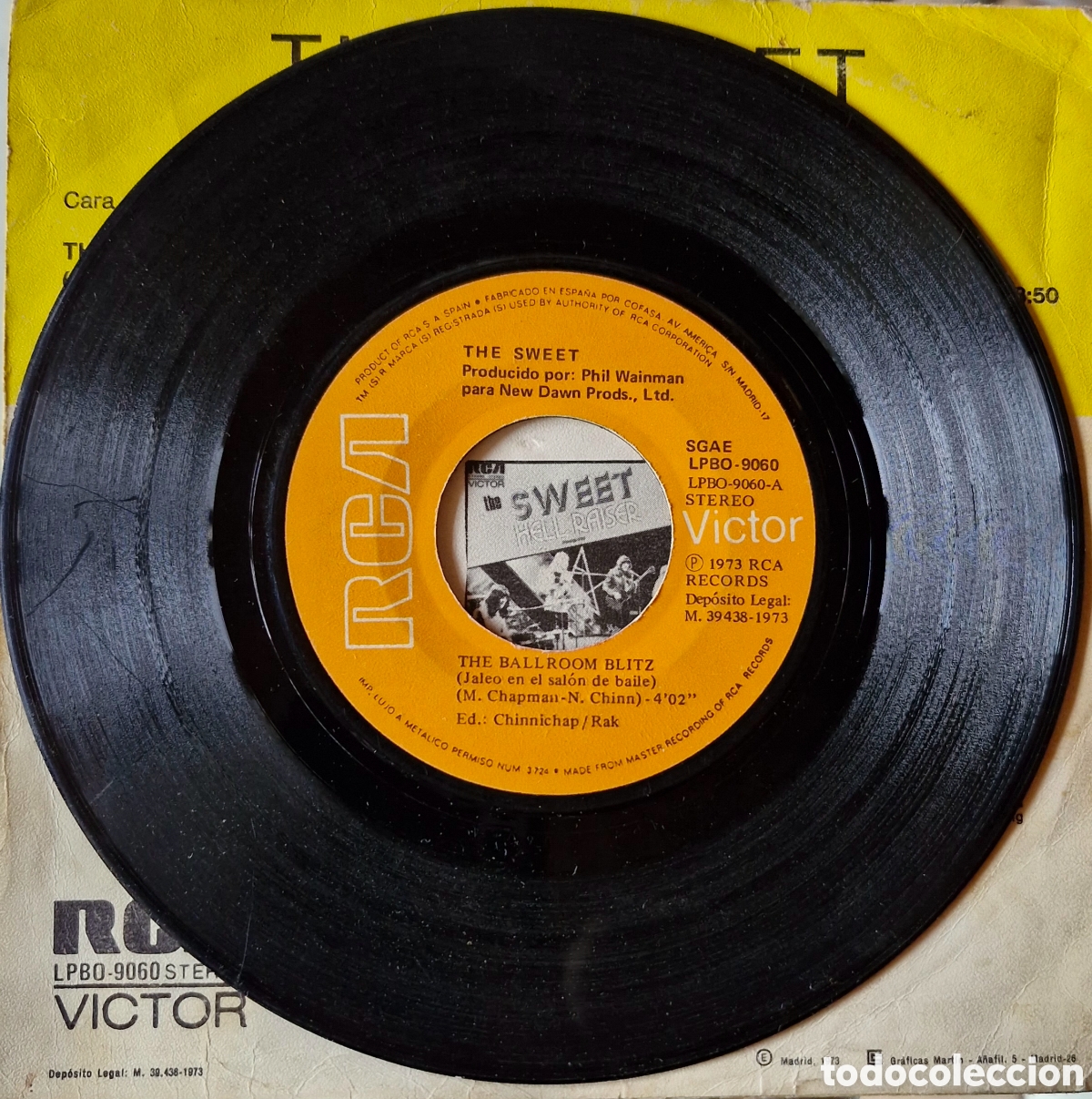 Discos de vinilo: THE SWEET THE BALLROOM BLITZ SINGLE - Foto 3