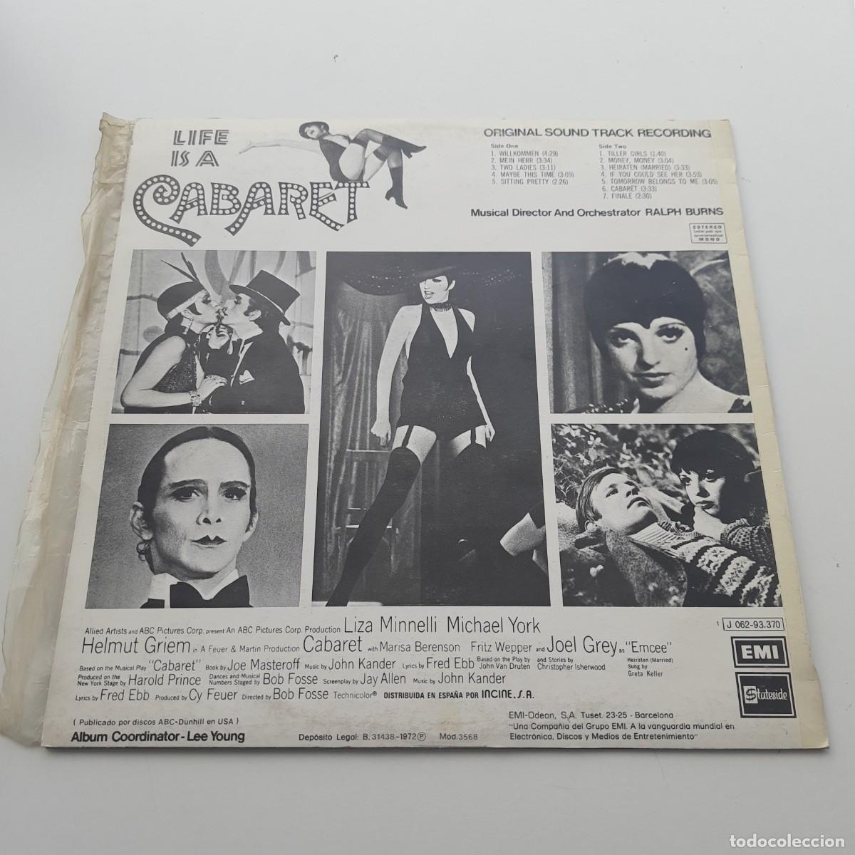 Discos de vinilo: Ralph Burns &ndash; Cabaret (LP) (B.S.O.) - Foto 2