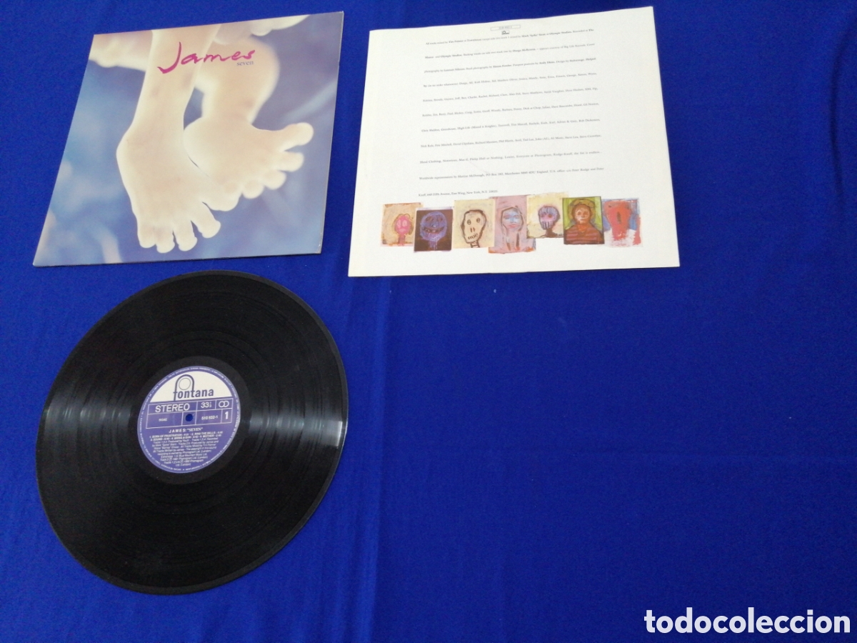 Discos de vinilo: JAMES - &rdquo; SEVEN&rdquo; 1991 - Foto 6