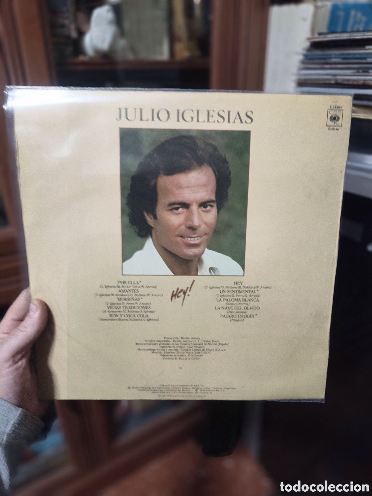 Discos de vinilo: DISCO VINILO JULIO IGLESIAS HEY - Foto 2