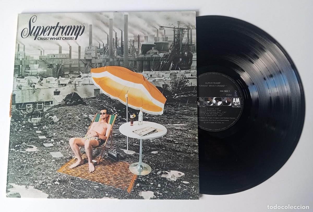 Discos de vinilo: LP SUPERTRAMP - CRISIS?, WHAT CRISIS? - Foto 1