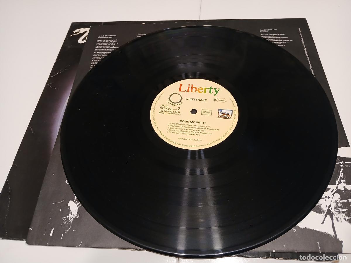 Discos de vinilo: WHITESNAKE -COME ANGET IN- (1981) LP DISCO VINILO - Foto 4