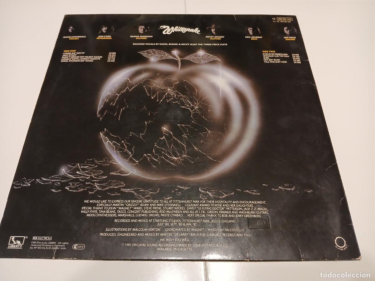 Discos de vinilo: WHITESNAKE -COME ANGET IN- (1981) LP DISCO VINILO - Foto 8