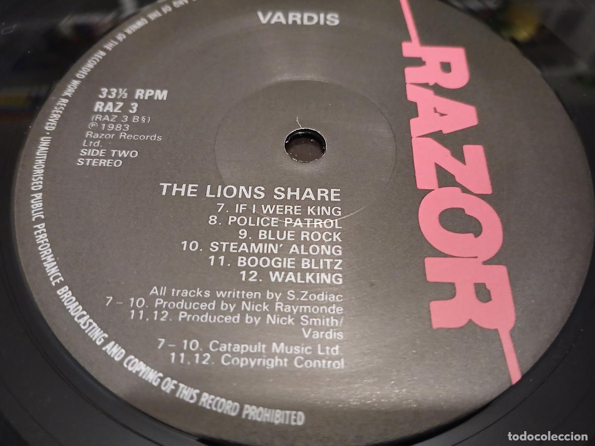 Discos de vinilo: VARDIS -THE LIONS SHARE- (1983) LP DISCO VINILO - Foto 2
