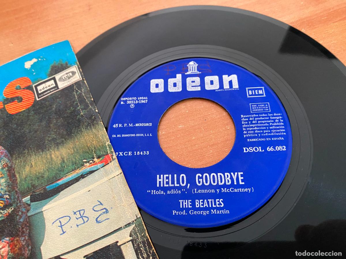 Discos de vinilo: THE BEATLES (HELLO GOODBYE) SINGLE ESPA&Ntilde;A (EPI20) - Foto 2