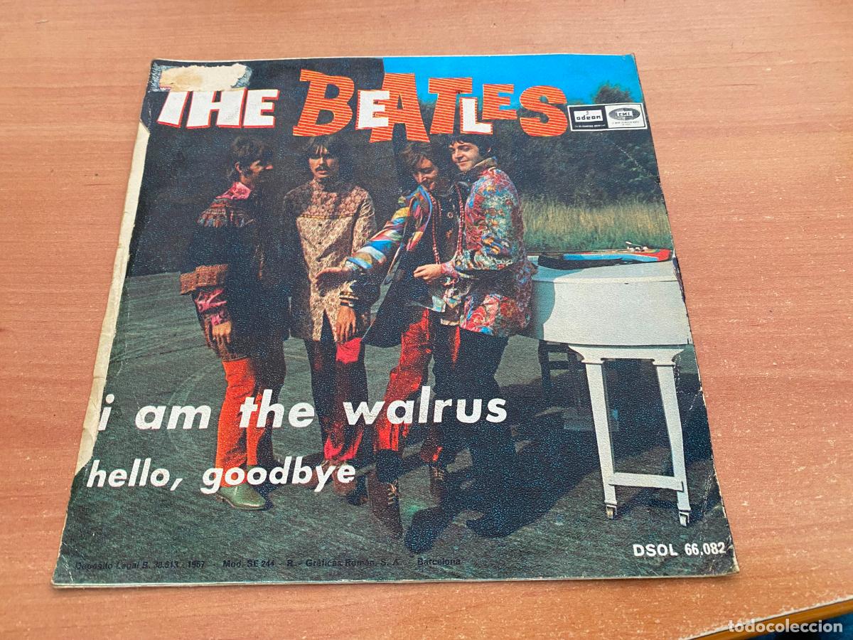 Discos de vinilo: THE BEATLES (HELLO GOODBYE) SINGLE ESPA&Ntilde;A (EPI20) - Foto 3