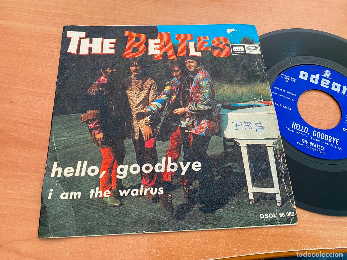 Discos de vinilo: THE BEATLES (HELLO GOODBYE) SINGLE ESPA&Ntilde;A (EPI20) - Foto 1