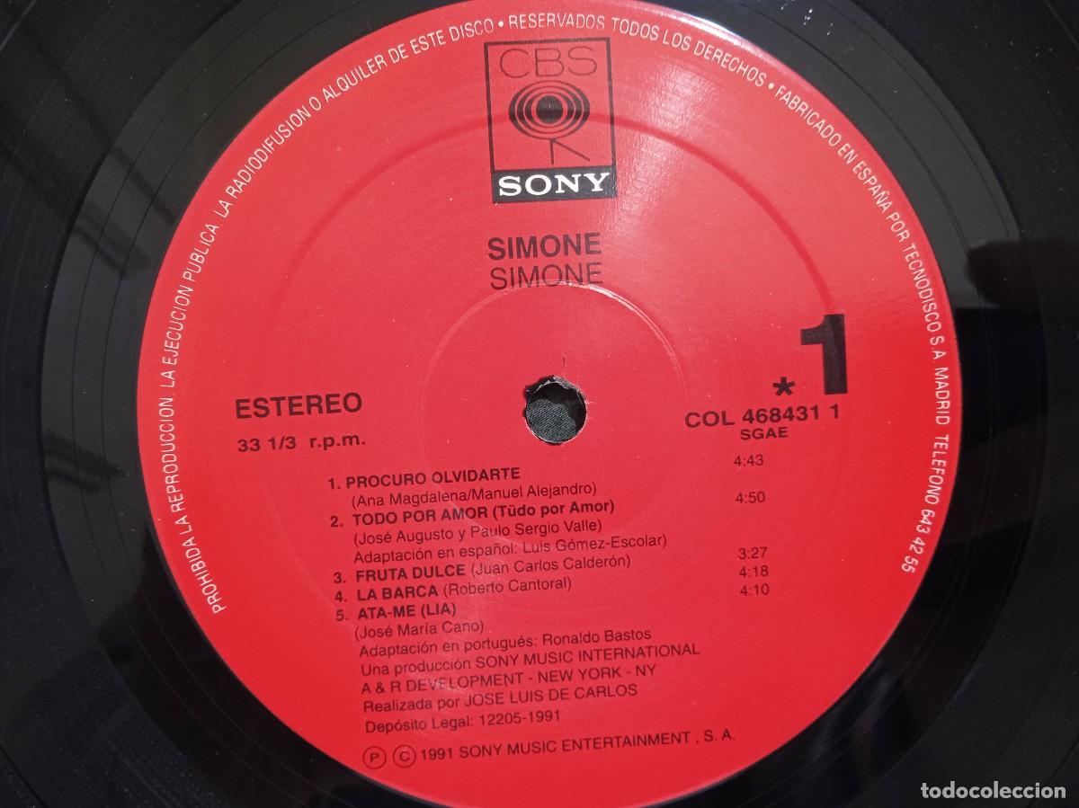 Discos de vinilo: Simone - LP - Encarte - 1991 - Foto 6
