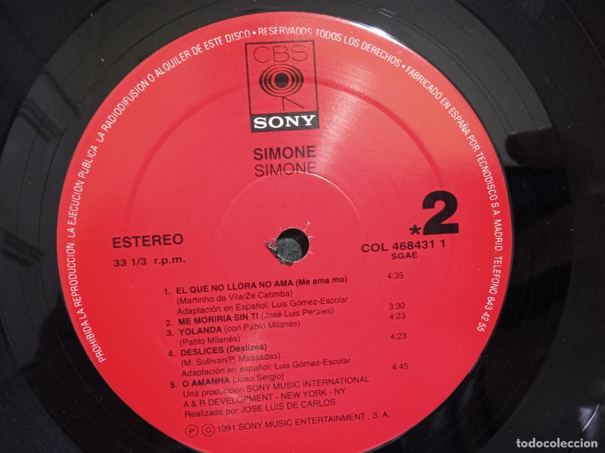 Discos de vinilo: Simone - LP - Encarte - 1991 - Foto 8