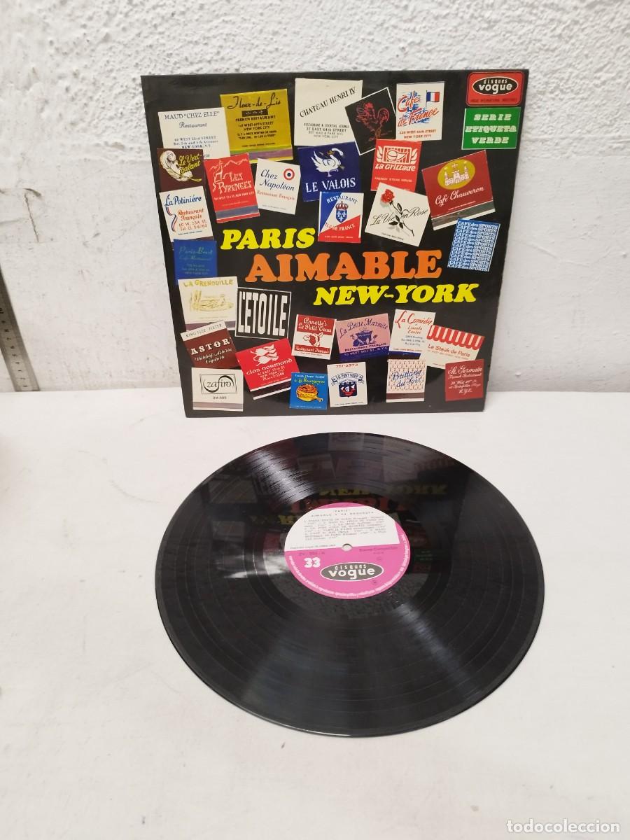 Discos de vinilo: Aimable, Paris - New York Disques Vogue. Lp. - Foto 1