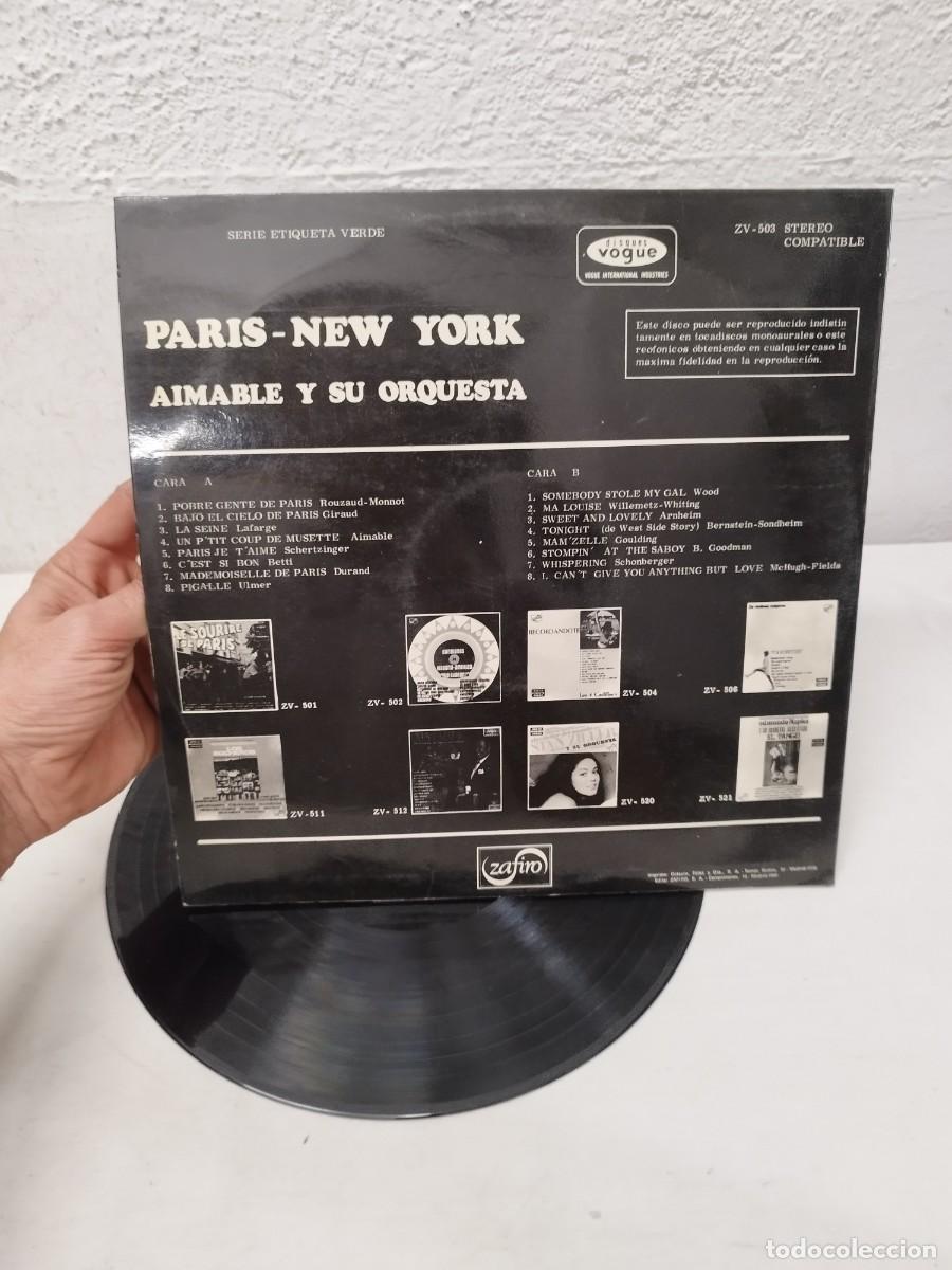 Discos de vinilo: Aimable, Paris - New York Disques Vogue. Lp. - Foto 3