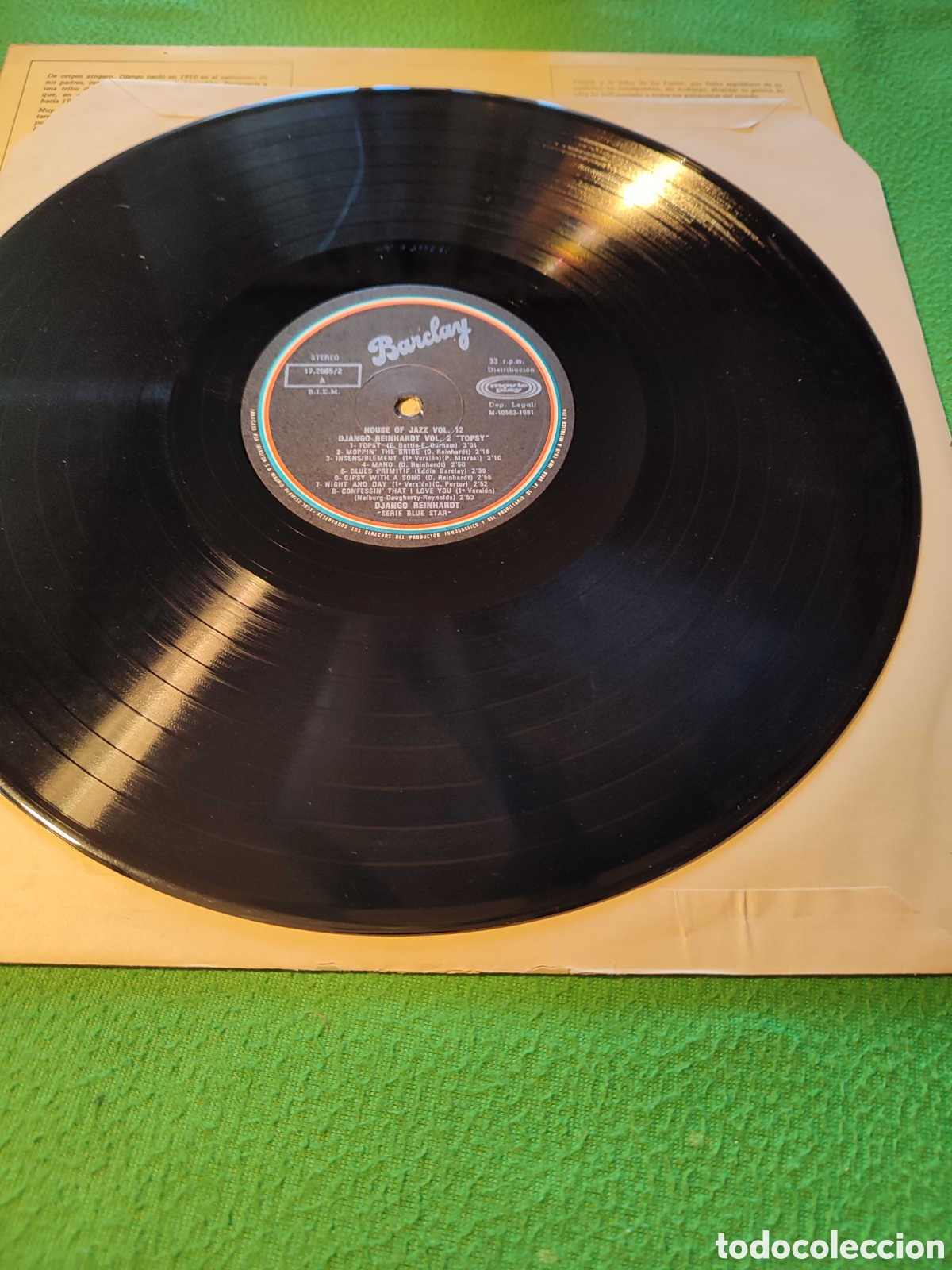 Discos de vinilo: Django Reinhardt - Topsy Vol 2 - Foto 3