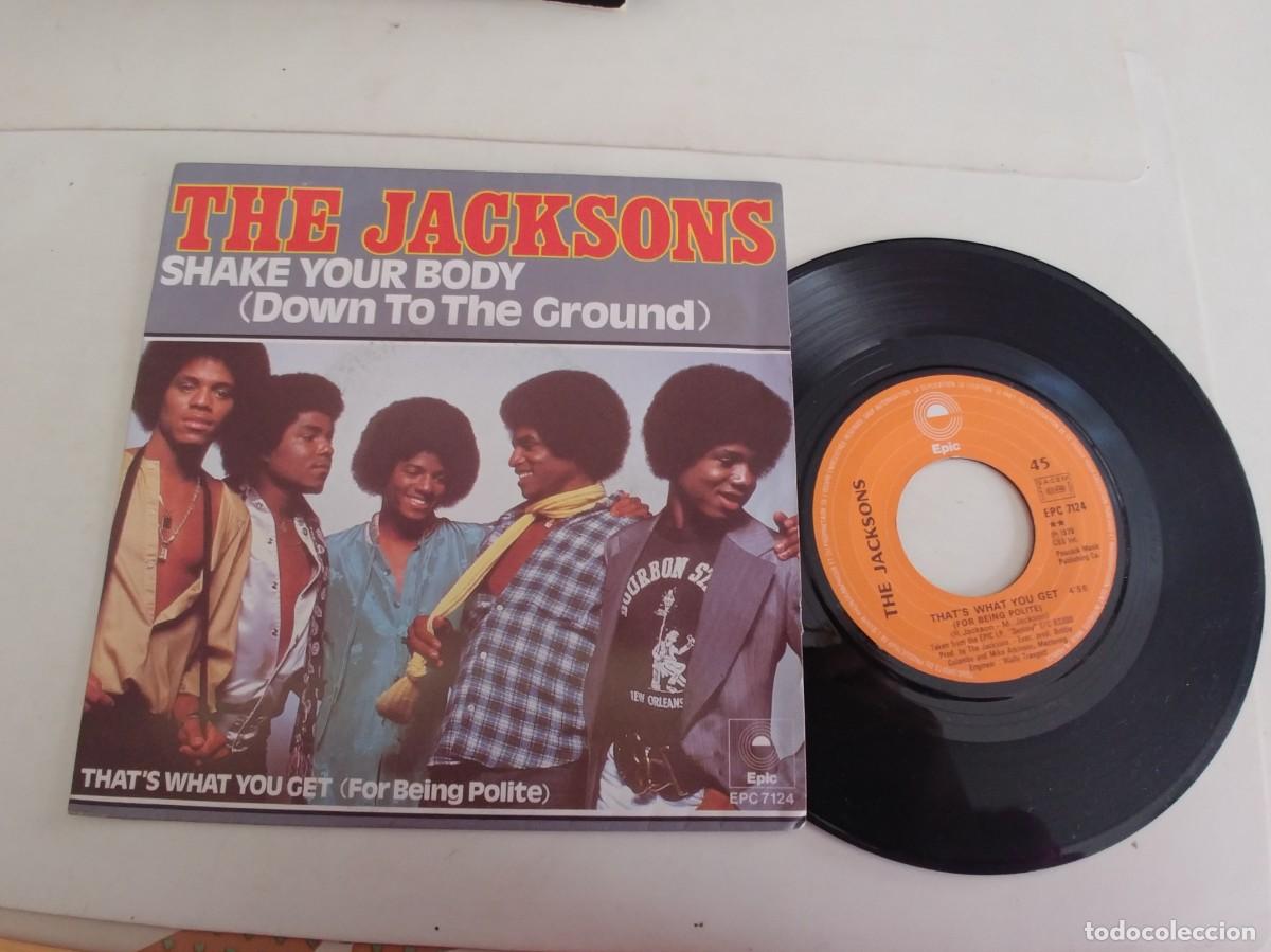 Discos de vinilo: THE JACKSONS-SINGLE SHAKE YOUR BODY - Foto 1