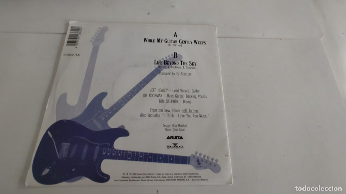 Discos de vinilo: THE JEFF HEALEY BAND-SINGLE WHILE MY GUITAR GENTLY WEEPS - Foto 2