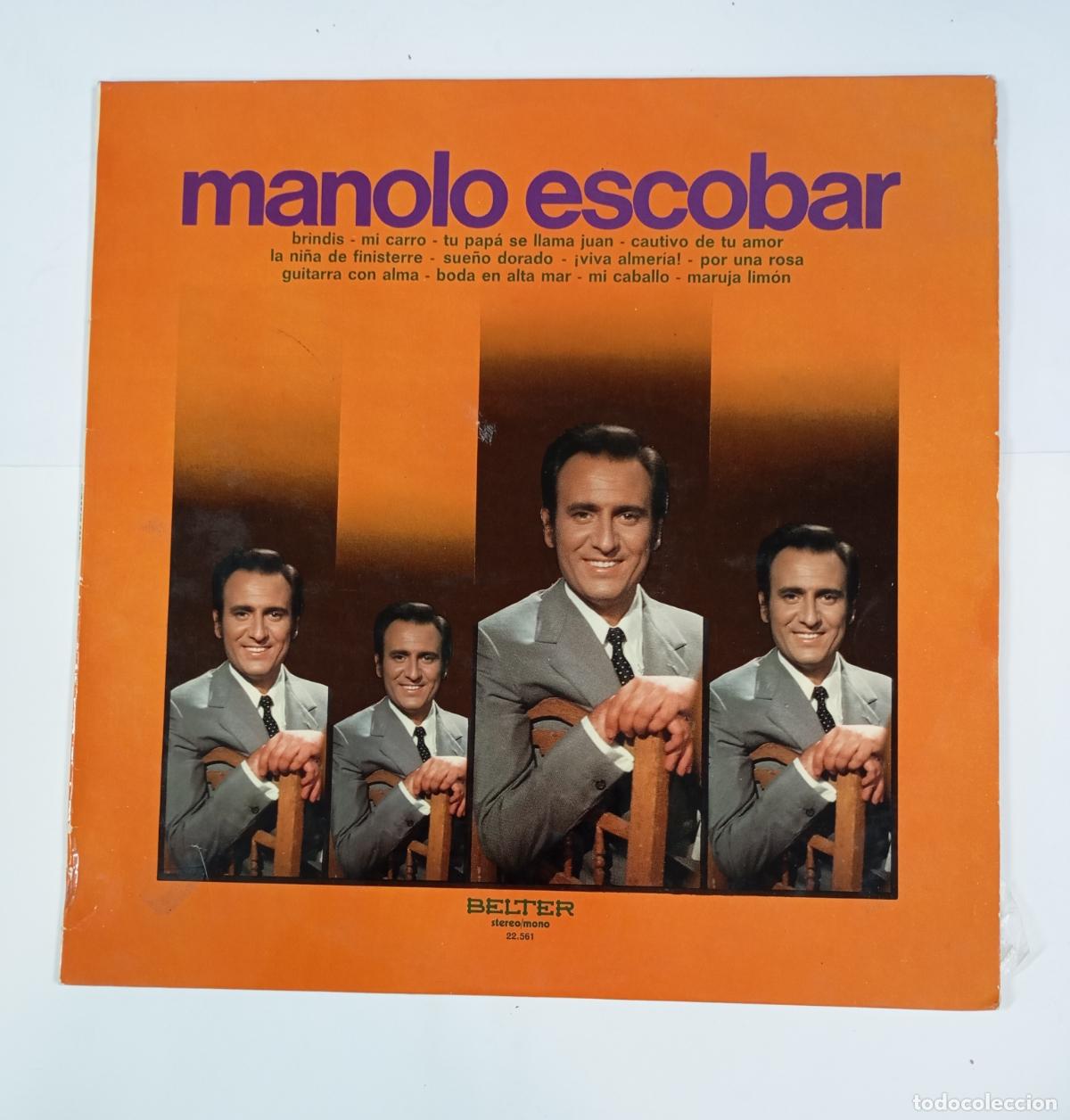 Discos de vinilo: MANOLO ESCOBAR. BRINDIS. LP. TDKLP6 - Foto 1
