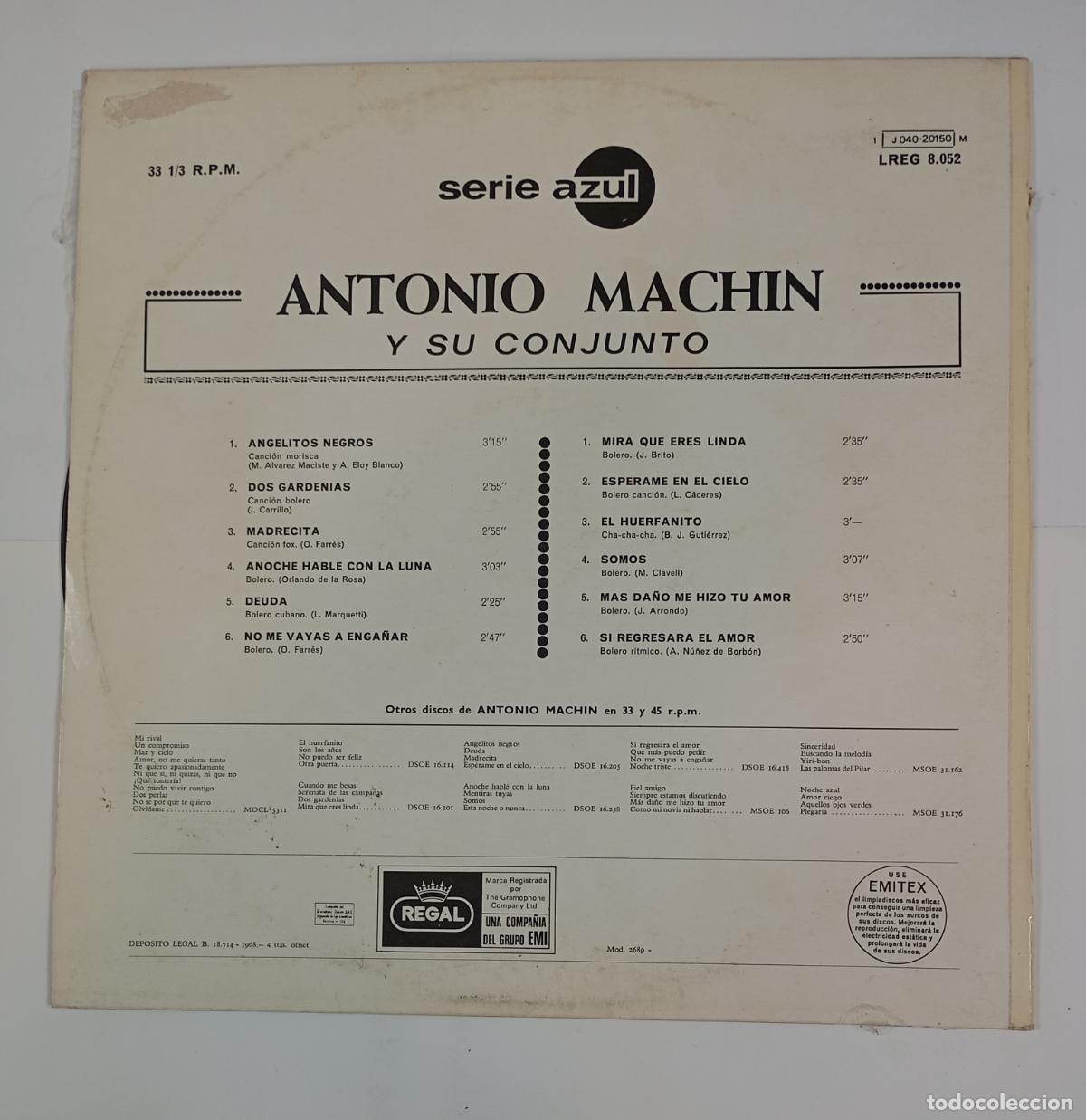 Discos de vinilo: ANTONIO MACH&Iacute;N. LP. TDKLP11 - Foto 2