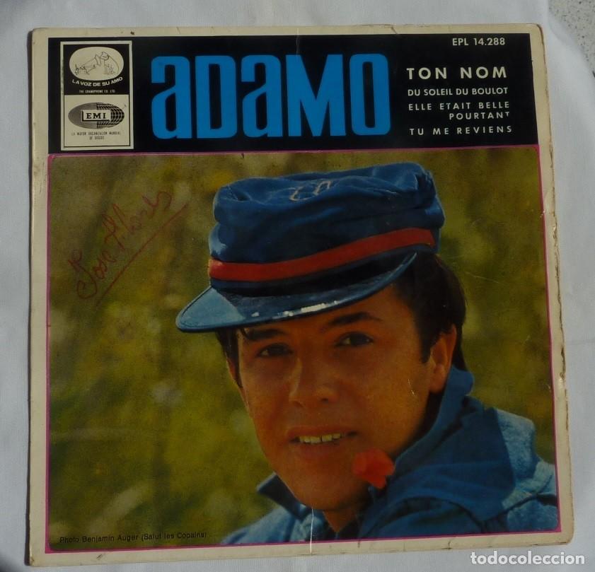 Discos de vinilo: ADAMO // TON NOM+3 // SOLO FUNDA NO DISCO - Foto 1