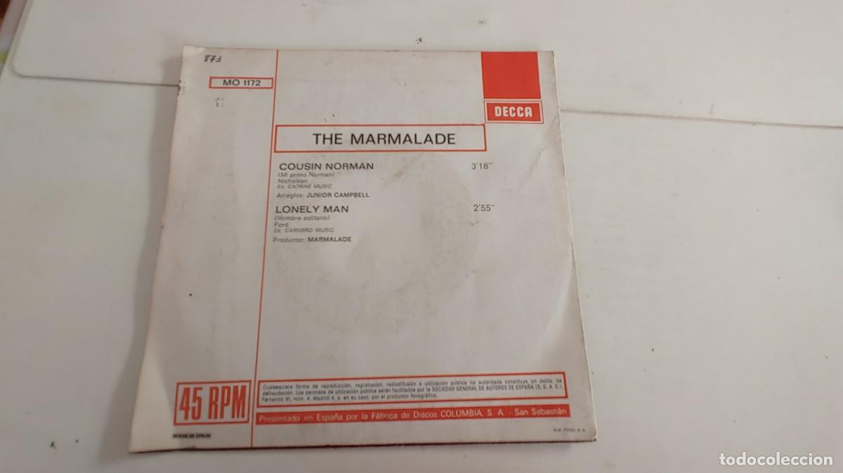 Discos de vinilo: THE MARMALADE-SINGLE COUSIN NORMAN - Foto 2