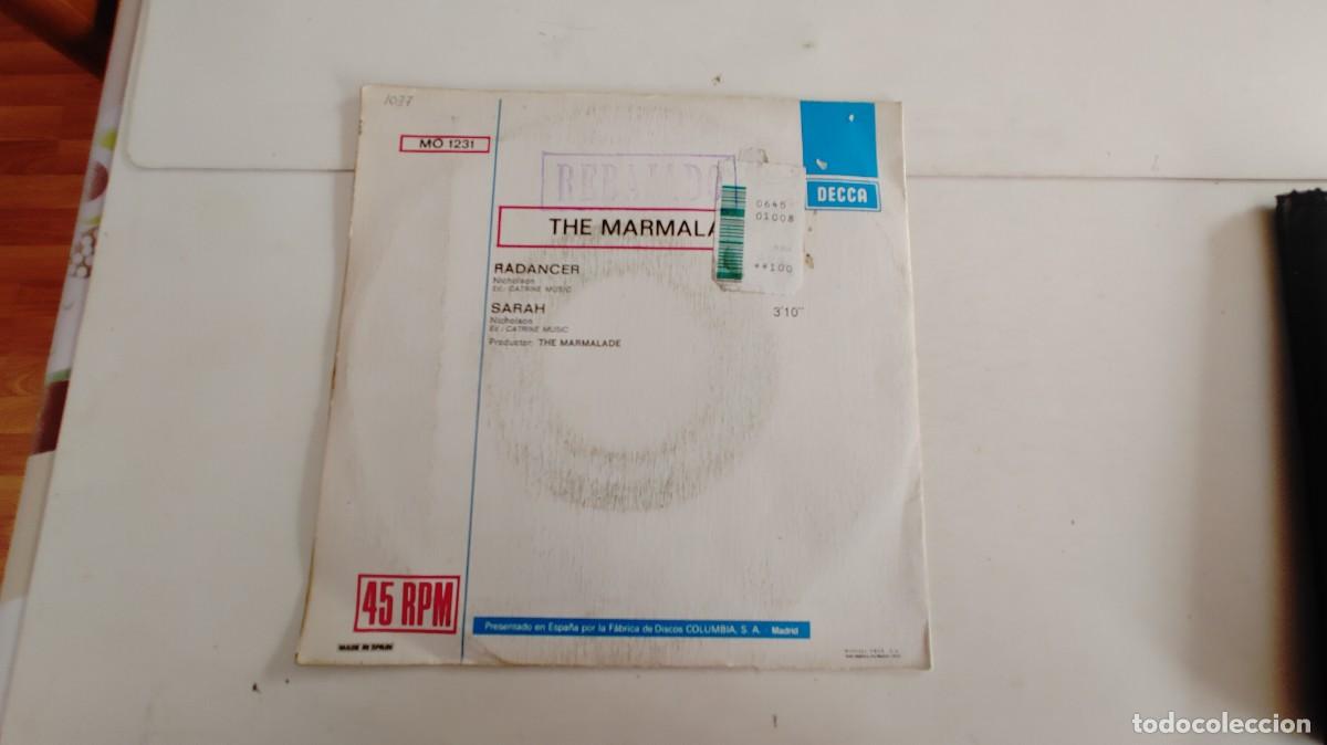 Discos de vinilo: THE MARMALADE-SINGLE RADANCER - Foto 2