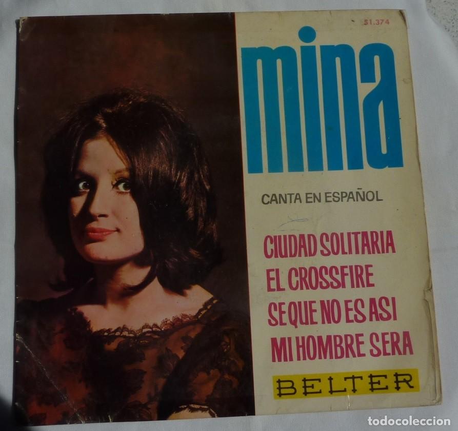 Discos de vinilo: MINA // EL CROSSFIRE+3 // SOLO FUNDA NO DISCO - Foto 1
