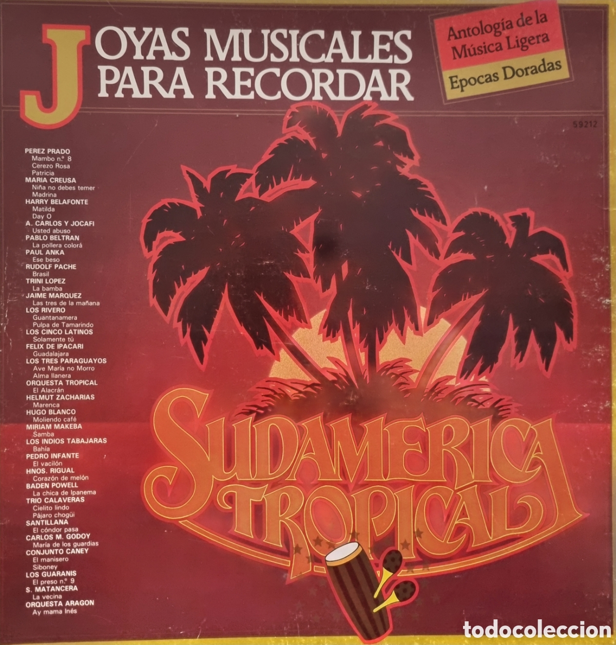Disques de vinyle: BOX SET - JOYAS MUSICALES PARA RECORDAR - SUDAMERICA TROPICAL (CAJA CON 3 LP'S 1981)
