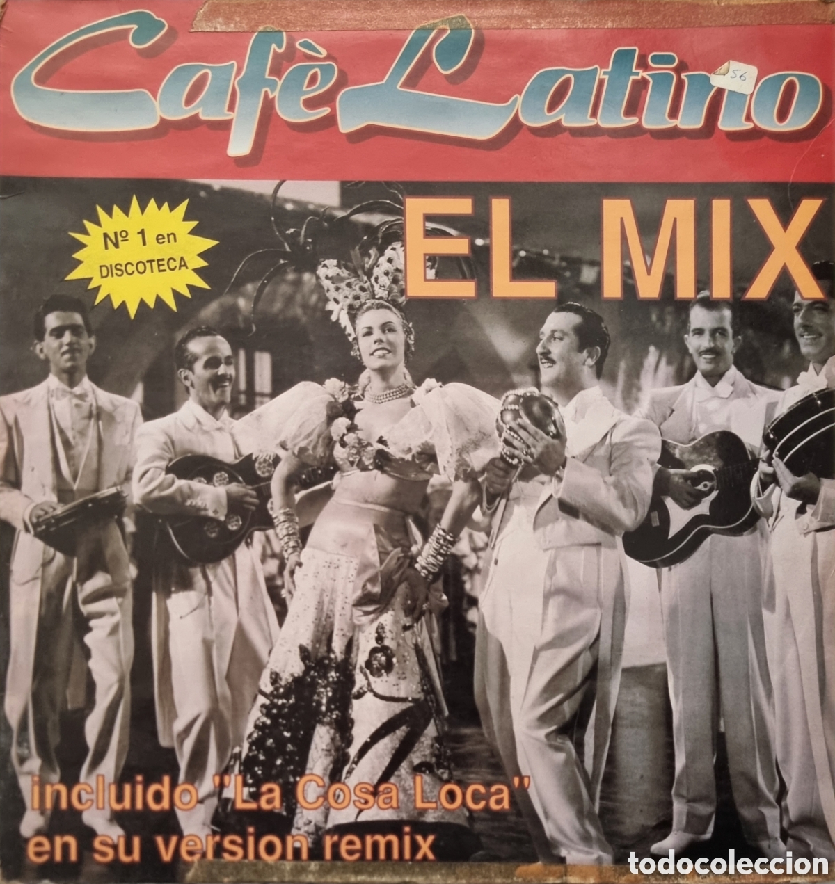 Discos de vinilo: CAF&Eacute; LATINO - EL MIX . MAXI SINGLE Spain 1992 - Foto 1