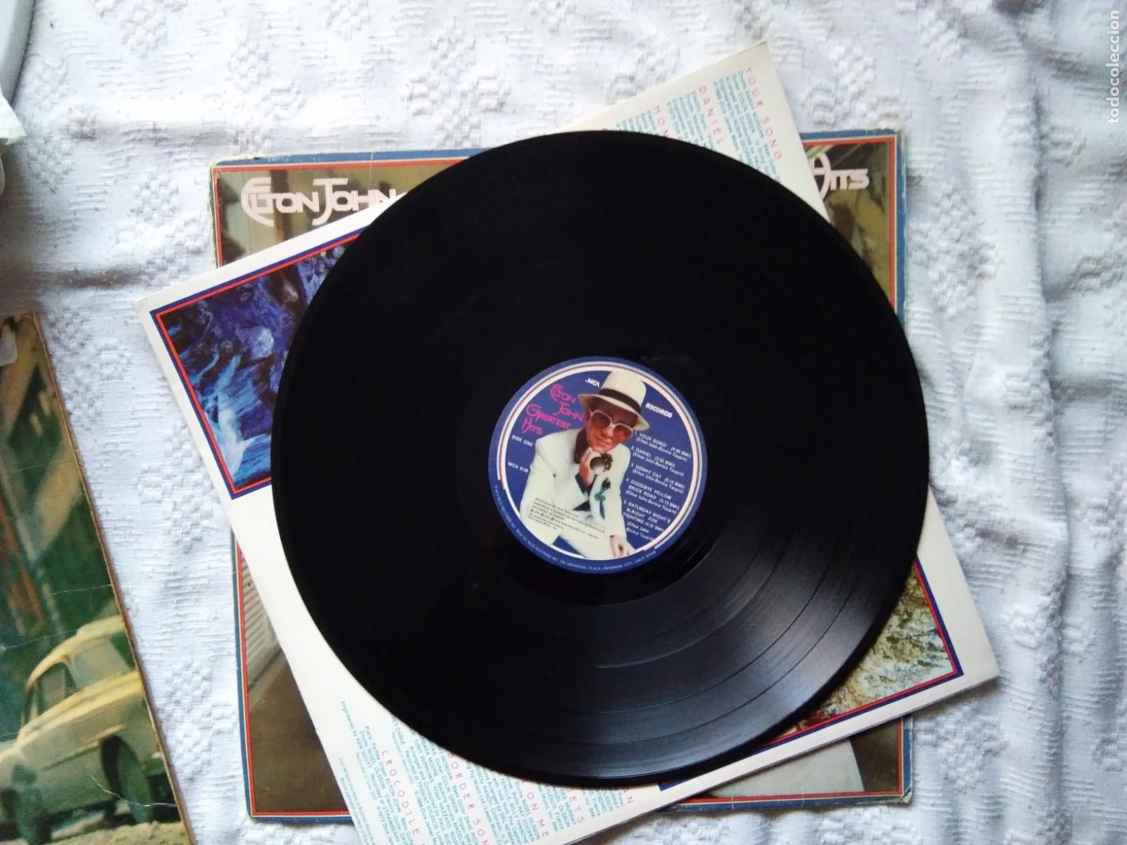 Discos de vinilo: LP ELTON JOHN CREATESTATTS 1974 - Foto 4