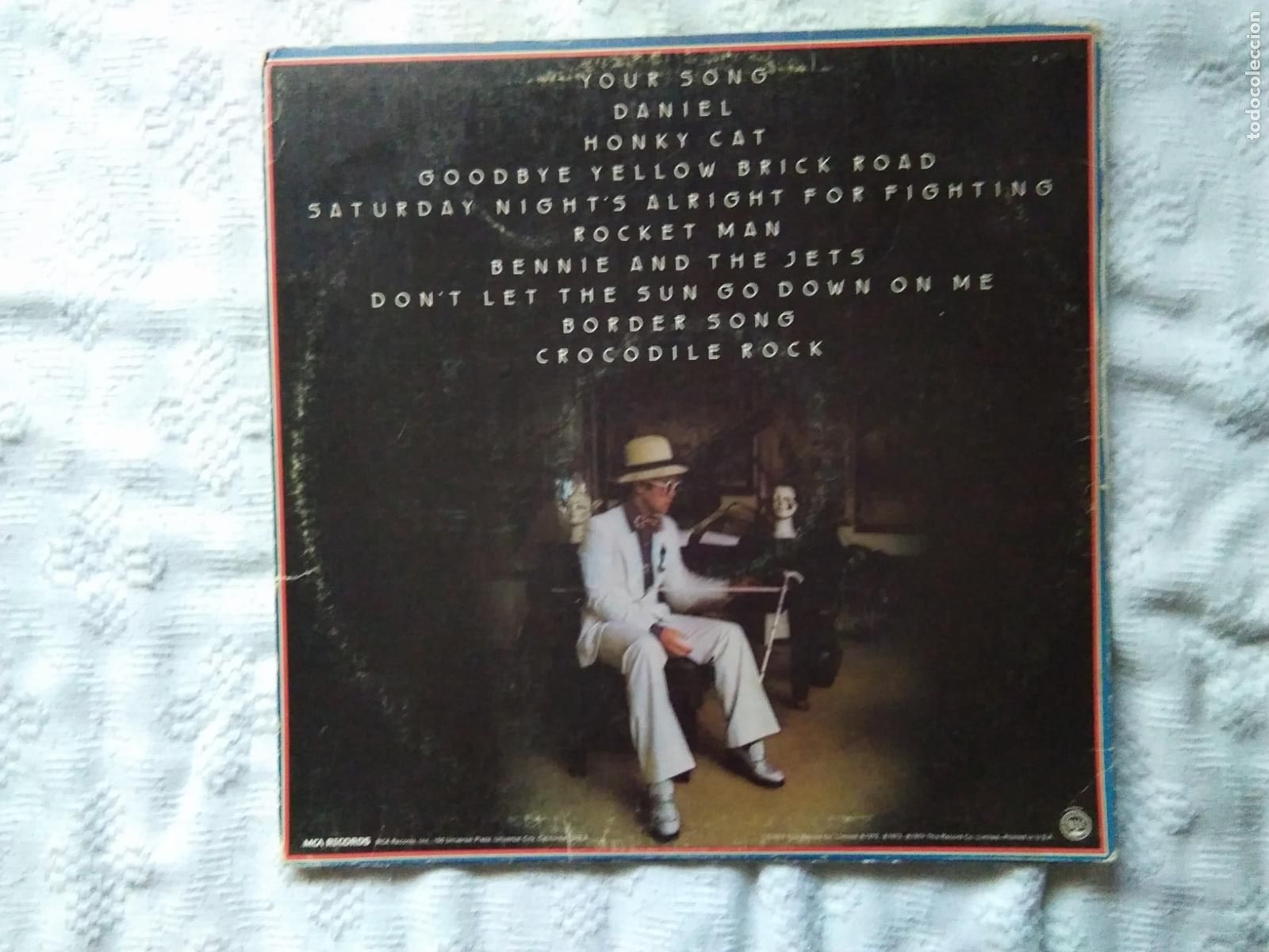Discos de vinilo: LP ELTON JOHN CREATESTATTS 1974 - Foto 6