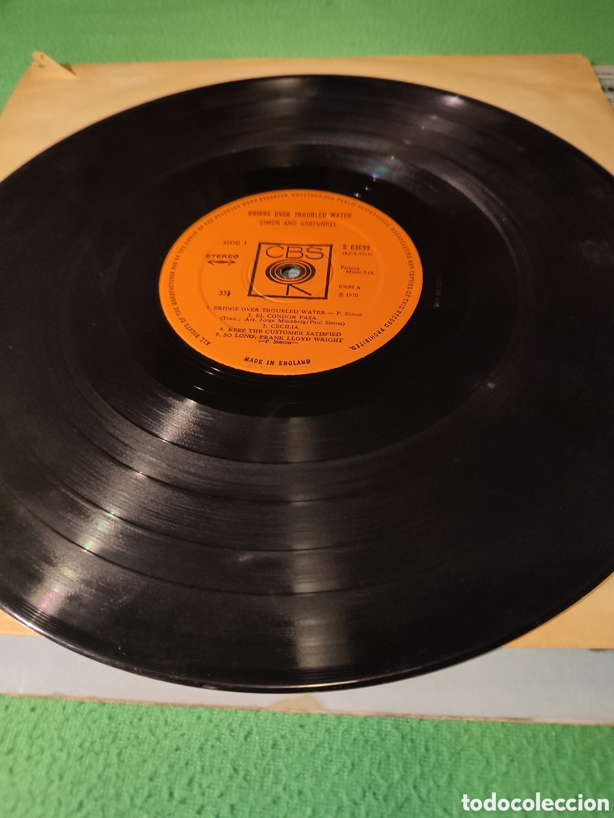 Discos de vinilo: Simon & Garfunkel - Bridge over troubled w&aacute;ter - Foto 3