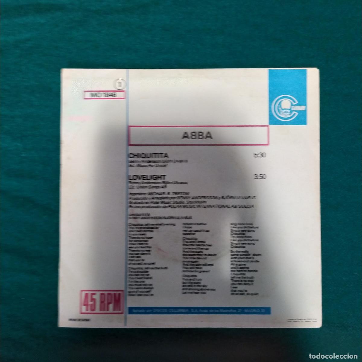 Discos de vinilo: ABBA &ndash; Chiquitita 1979 - Foto 2