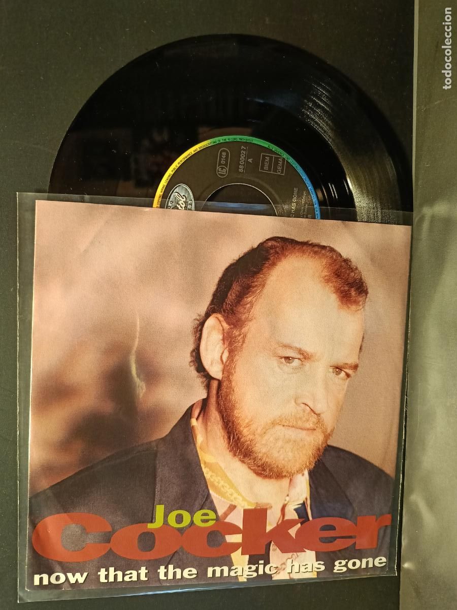 Discos de vinilo: JOE COCKER NOW THAT THE MAGIC HAS GONE SINGLE PDELUXE - Foto 1
