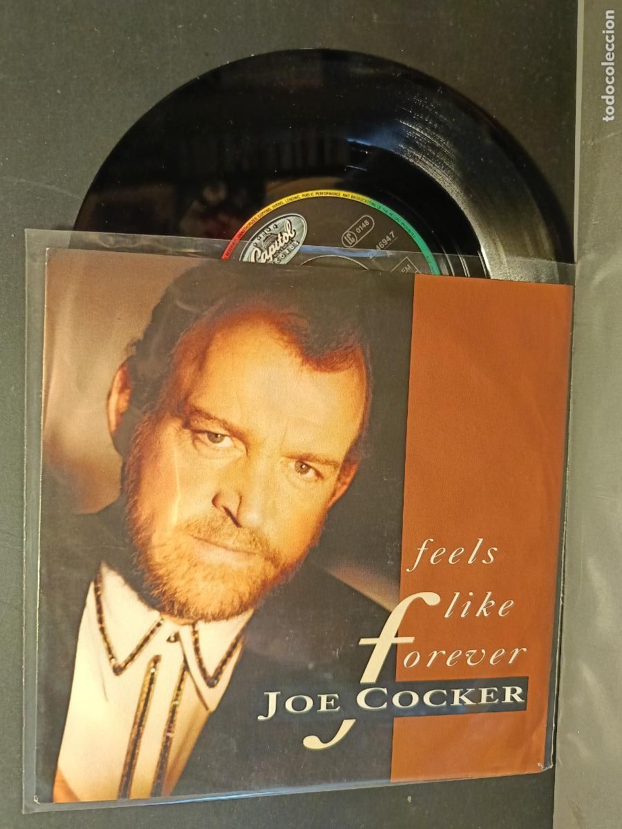 Discos de vinilo: JOE COCKER FEELS LIKE FOREVER SINGLE 1992 PDELUXE - Foto 1