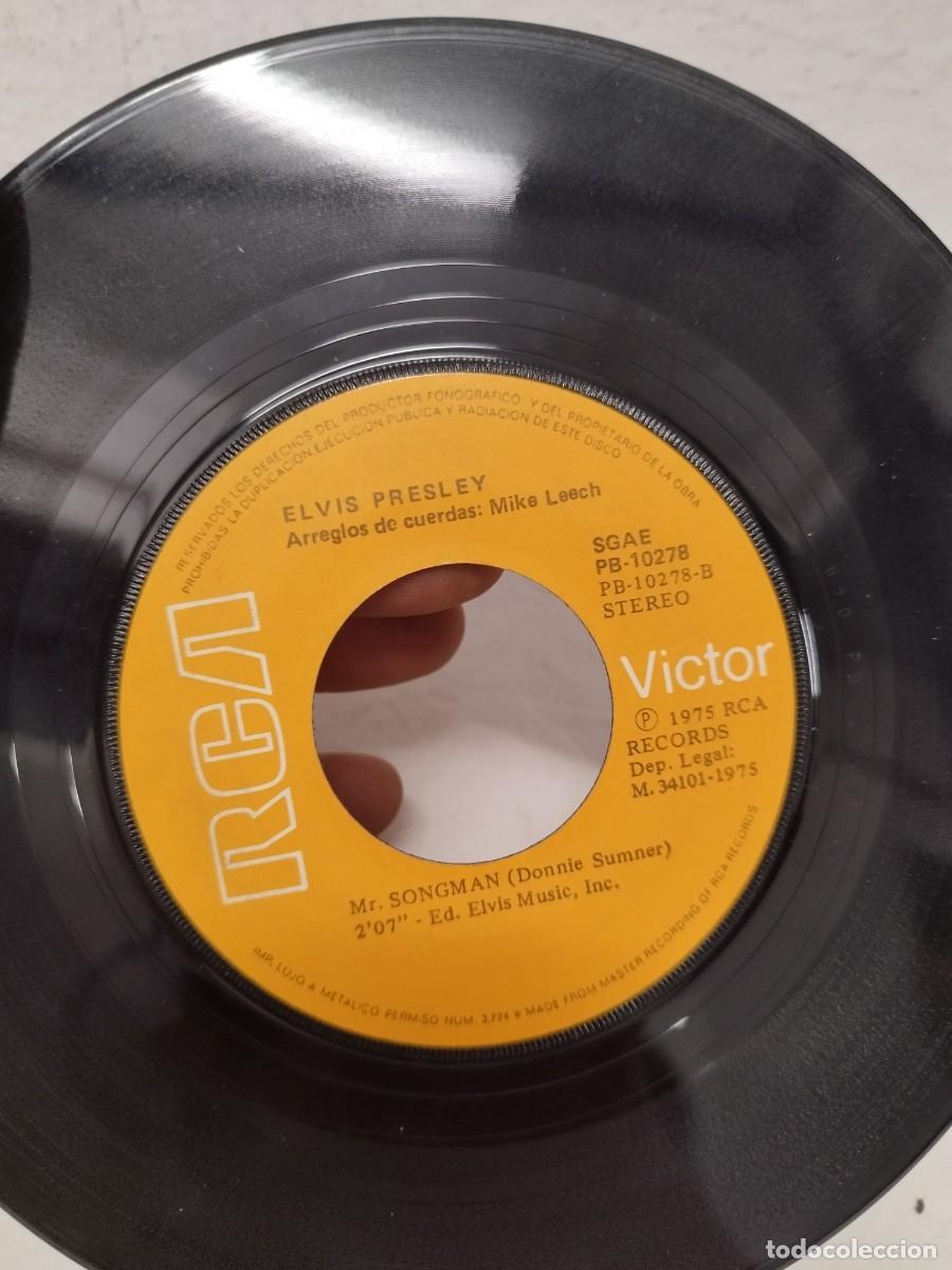 Discos de vinilo: Elvis Presley, Trouble. Single sin caratula. - Foto 3