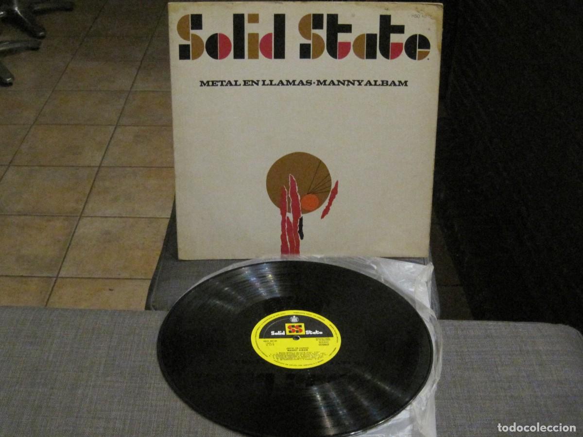 Discos de vinilo: MANNY ALBAM - METAL EN LLAMAS SELLO SOLID STATE 1966. - Foto 1