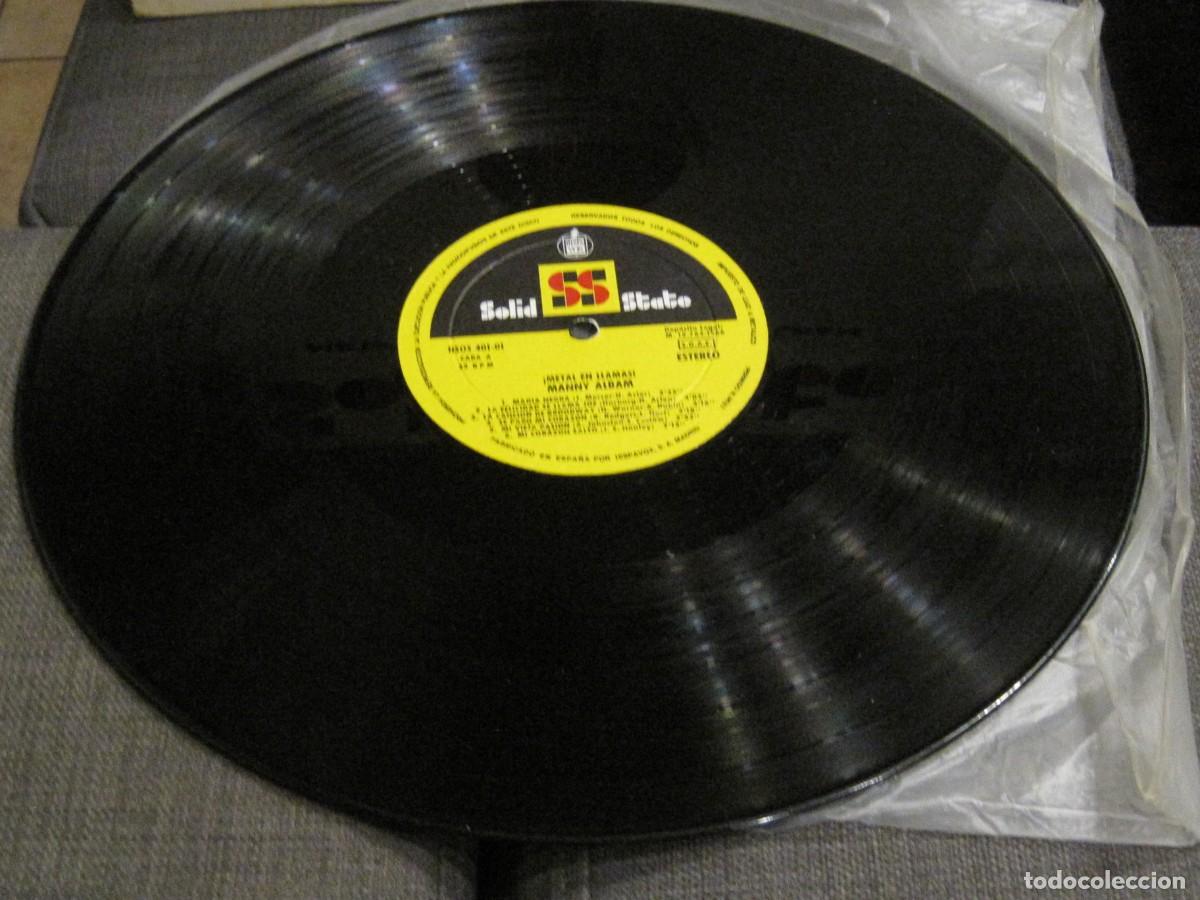 Discos de vinilo: MANNY ALBAM - METAL EN LLAMAS SELLO SOLID STATE 1966. - Foto 2