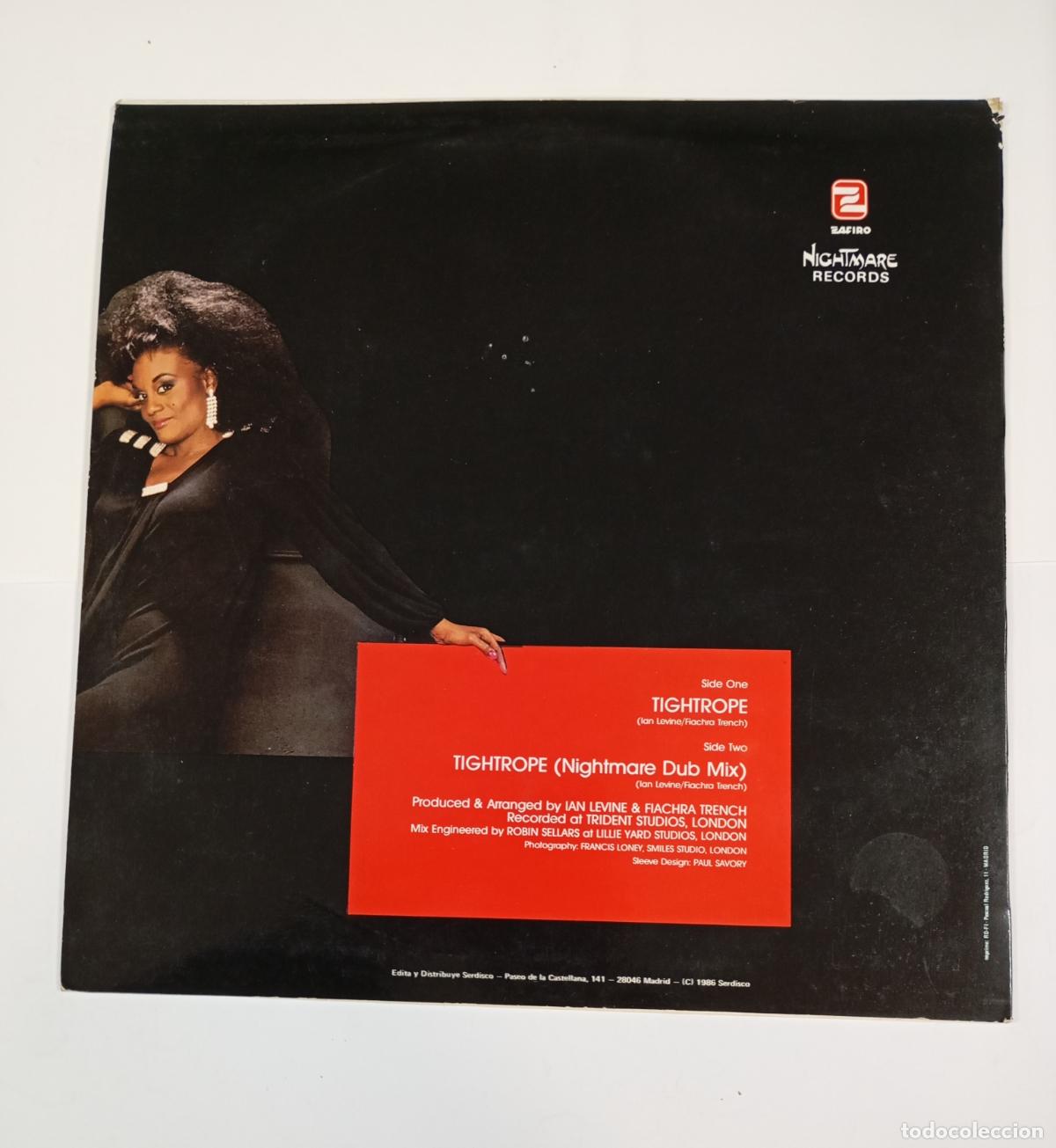 Discos de vinilo: EVELYN THOMAS. TIGHTROPE. MAXI SINGLE. TDKLP10 - Foto 2