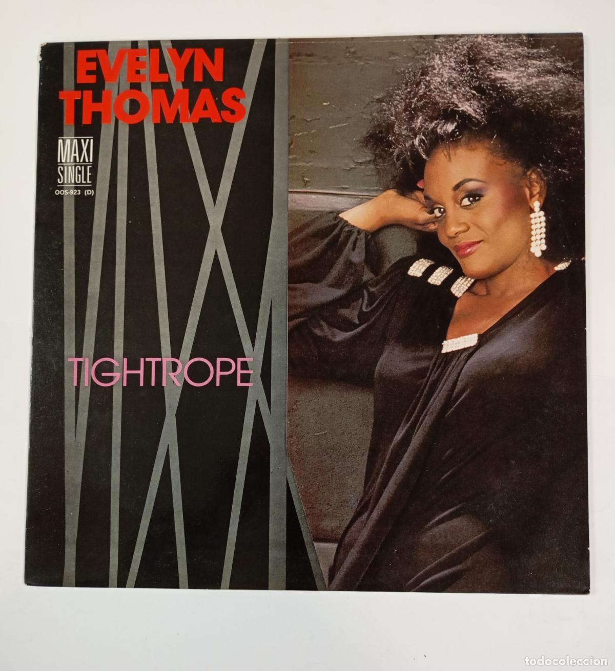 Discos de vinilo: EVELYN THOMAS. TIGHTROPE. MAXI SINGLE. TDKLP10 - Foto 1