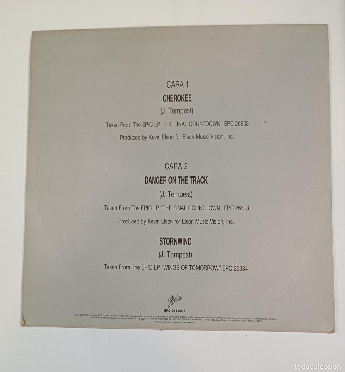 Discos de vinilo: Europe - Cherokee. MAXI SINGLE. TDKLP18 - Foto 2