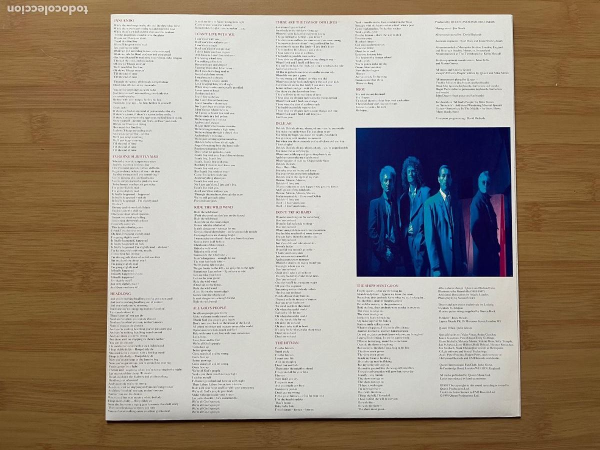 Discos de vinilo: QUEEN. Innuendo (vinilo lp + libreto 1990) - Foto 5