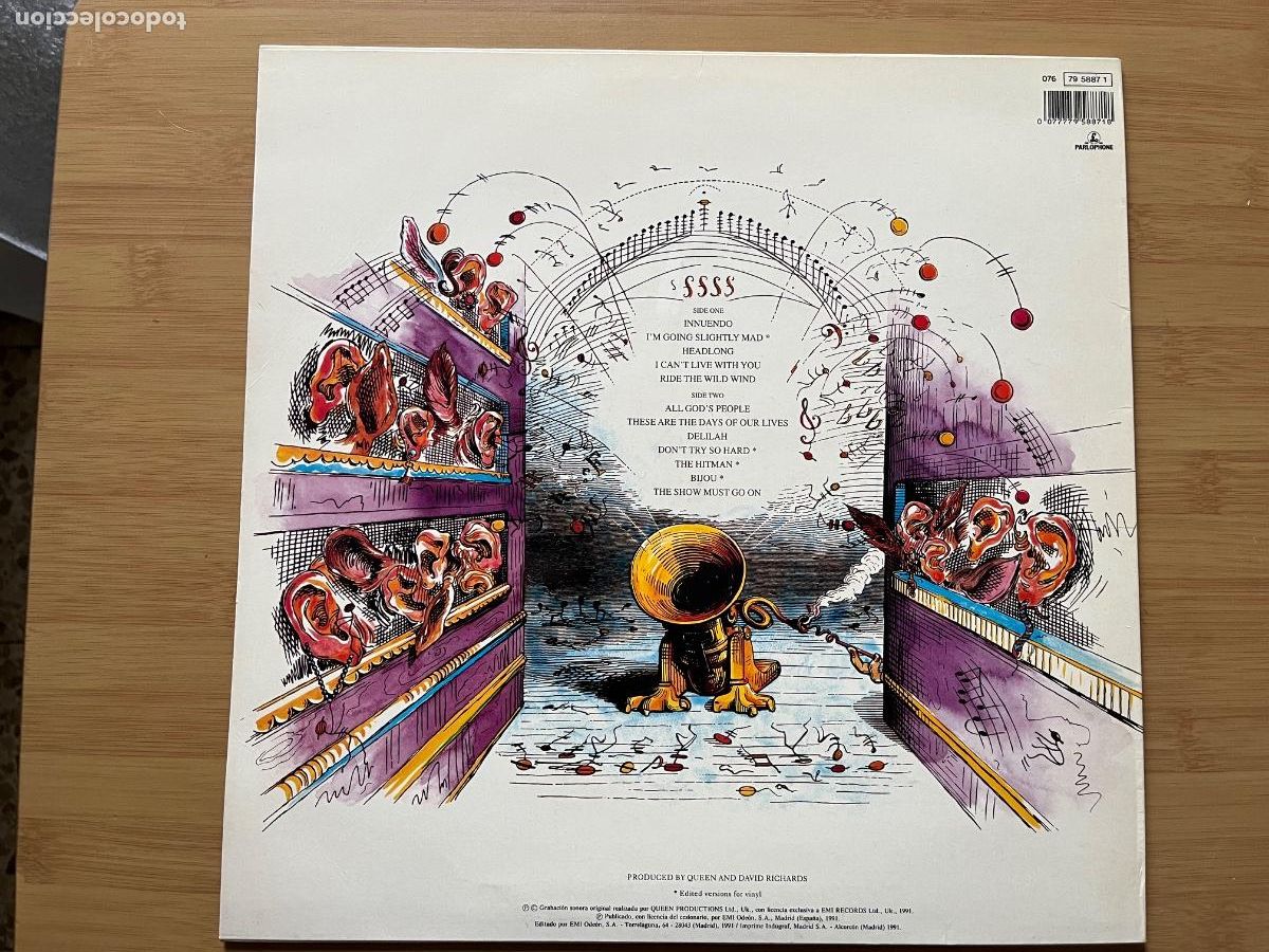 Discos de vinilo: QUEEN. Innuendo (vinilo lp + libreto 1990) - Foto 3